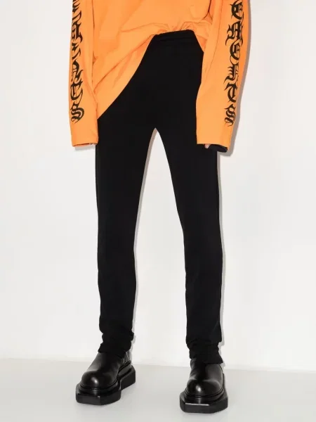 Siuvinėtos kelnės Vetements juoda
