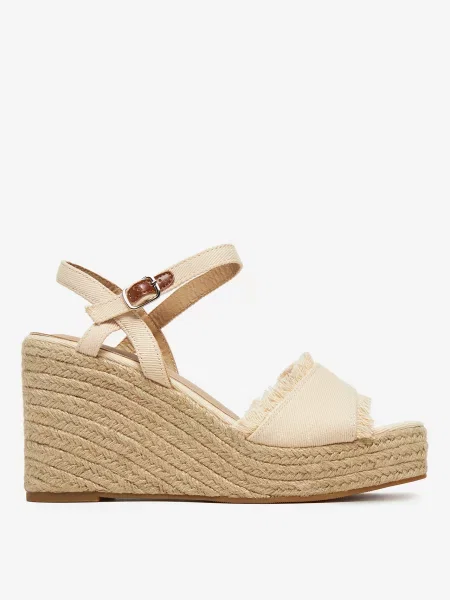 Espadryle beżowe
