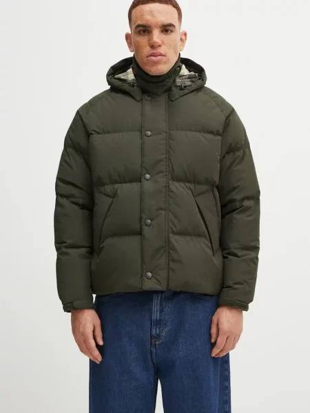 Μπουφάν με επένδυση από πούπουλα Barbour OS Down Transport Puffer Jacket πράσινο