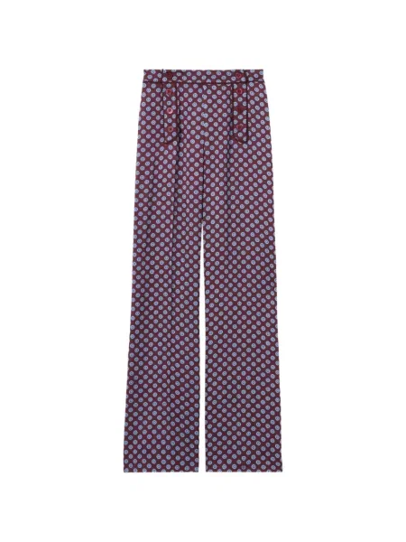 Pantaloni Claudie Pierlot din satin roșu
