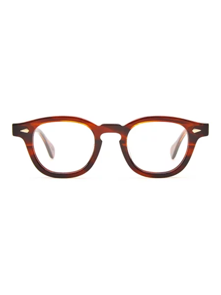 Okulary przeciwsłoneczne Julius Tart Optical z bursztynem brązowe