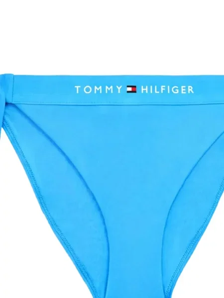 Bikini Tommy Hilfiger veze s autogramom plava