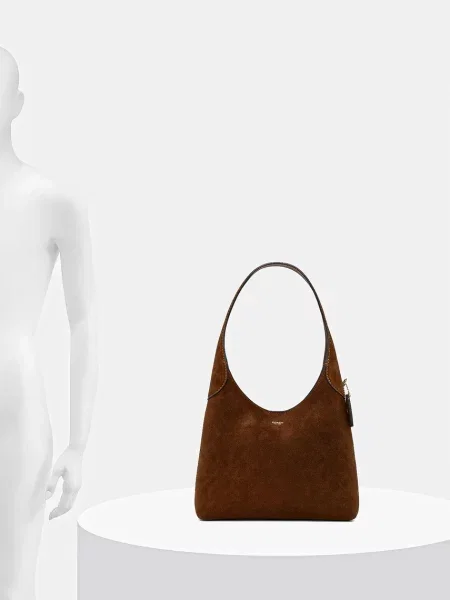 Замшевая сумка Coach зеленая