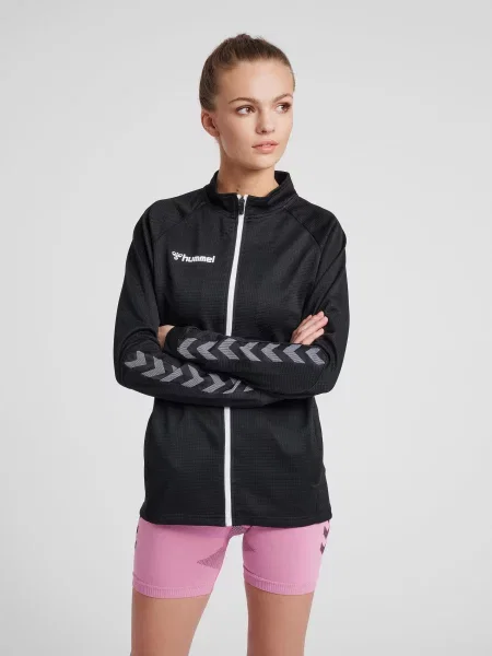 Bluza do piłki nożnej Hummel demi-zip hml AUTHENTIC biała