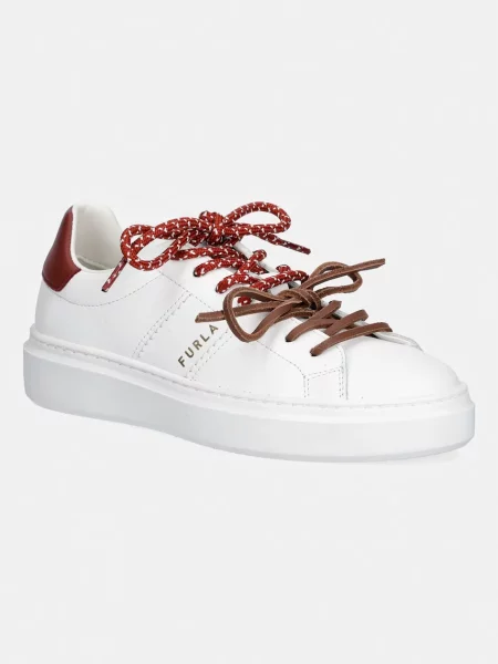 Furla Hype sneakers pentru femei din piele alb