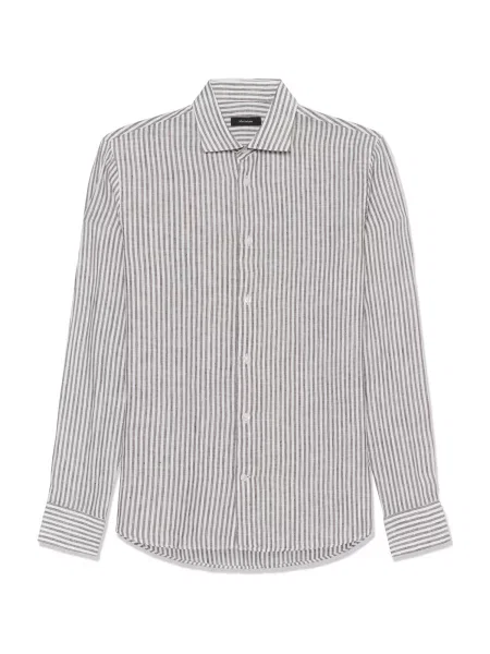 Matinique Košeľa MAMarc čokoládová biela