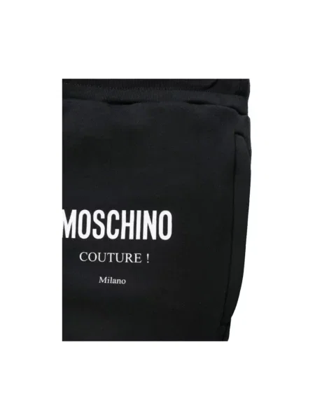 Spodnie Moschino z logo czarne