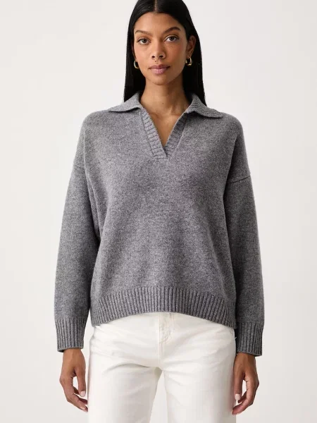 Weekend Max Mara pulover pentru femei din lână WKDAGRE gri