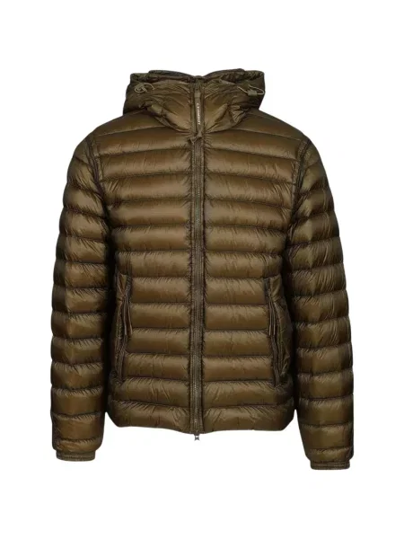 Palton C.p. Company cu glugă verde