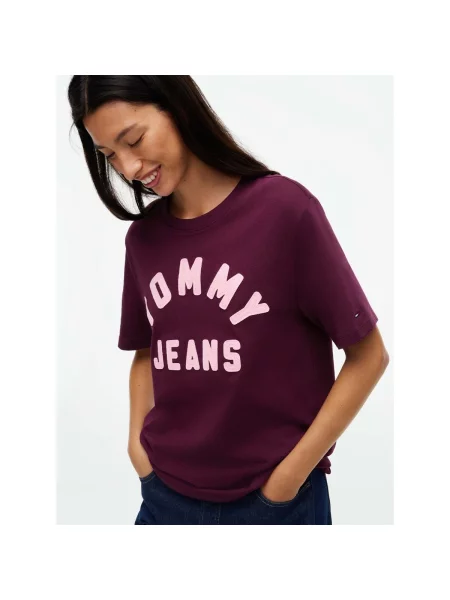 Tričko Tommy Jeans červená