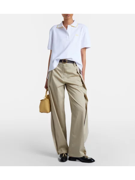 Tricou polo Loewe alb