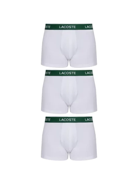 Bokserki Lacoste ze stretchu białe