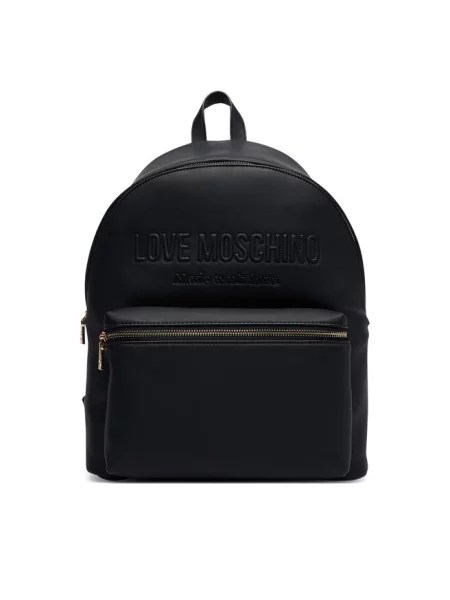 Love Moschino plecak z imitacji skóry czarny