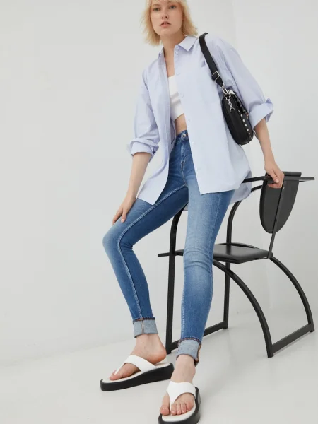 Дънки Tiger Of Sweden със стандартна талия синьо