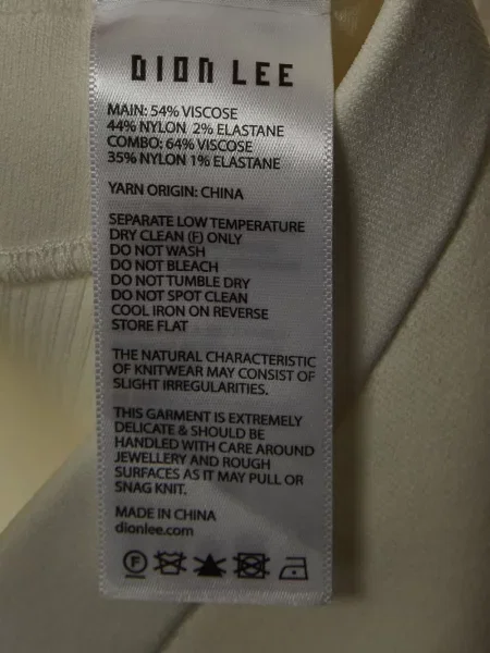 Pantaloni Dion Lee alb
