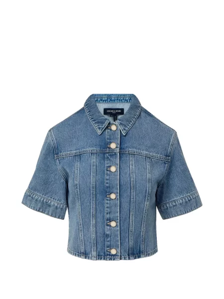 Kurtka jeansowa Veronica Beard niebieska