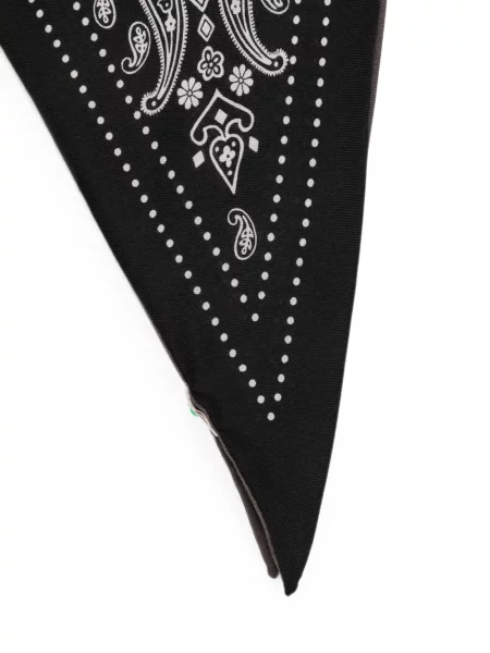 Fular Destin cu imagine cu model paisley negru