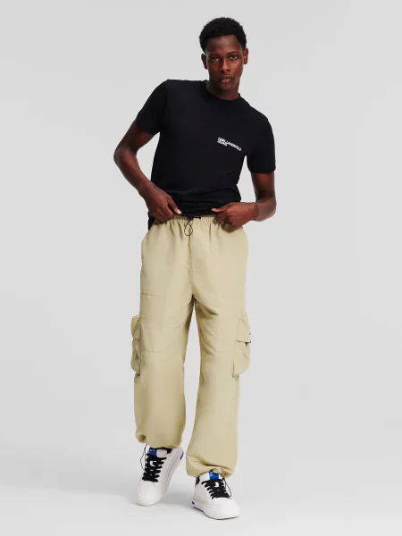 Брюки карго Karl Lagerfeld Jeans бежевые