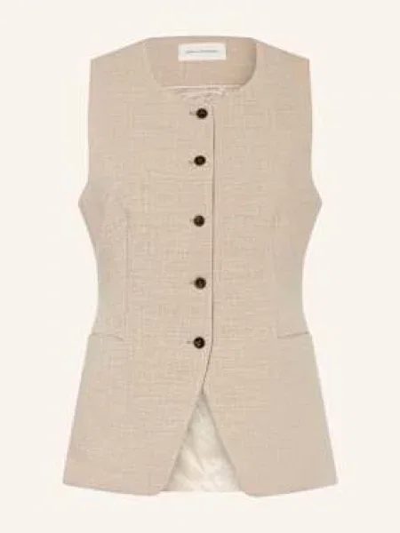 Msch Copenhagen kamizelka garniturowa MSCHMirabelle Michelle Kobiety jednolity XS/S beżowy
