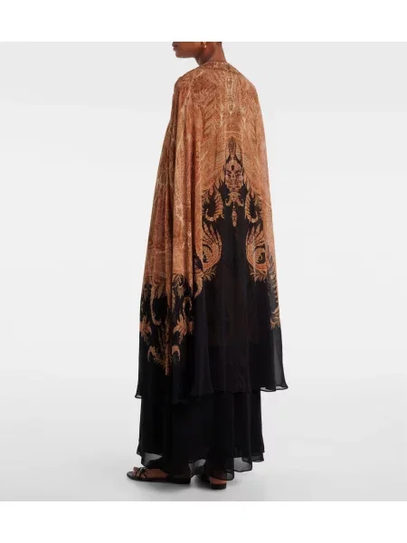 Rochie maxi Zimmermann cu imagine de costum negru