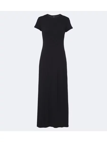 Rochie maxi Leset din jerseu negru