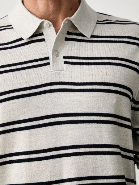 Calvin Klein pulóver férfi gyapjú szürke