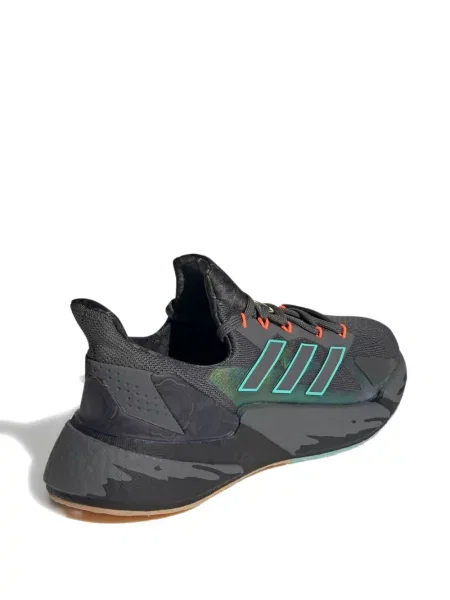 Pruhované trekkingové lněné tenisky Adidas UltraBoost šedé
