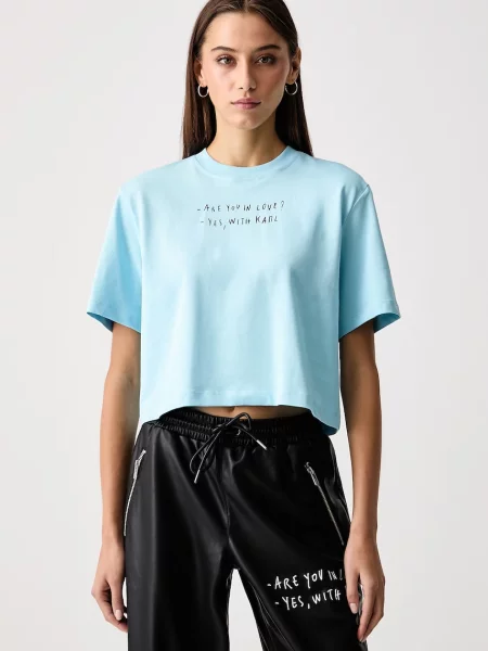Karl Lagerfeld Jeans tricou de damă din x Pietro Terzini negru