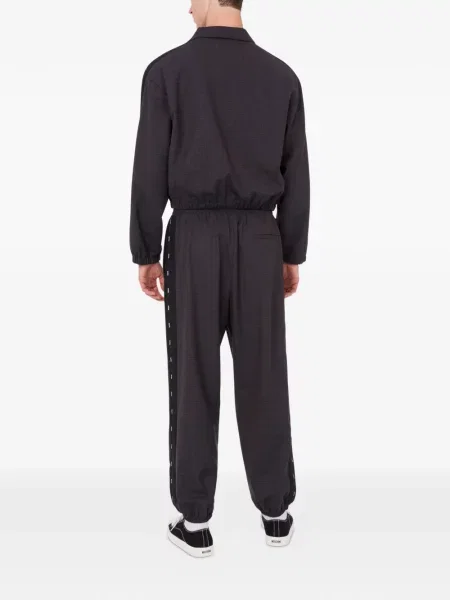 Geacă bomber Moschino cu dungi gri