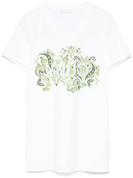Tricou Liu Jo de cristal alb
