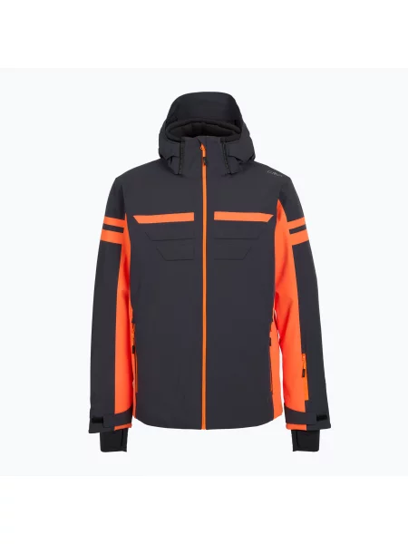 Kurtka CMP Twill Ski pomarańczowa 48 czarna