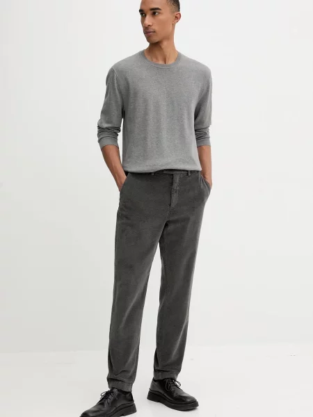 Calvin Klein pulover bombažen siva