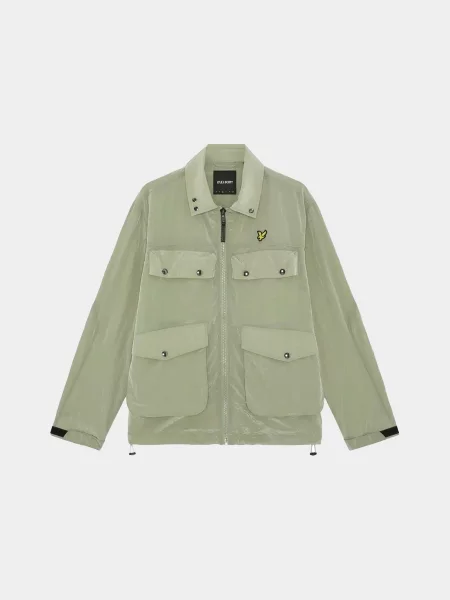 Куртка-сорочка Lyle & Scott оливковий