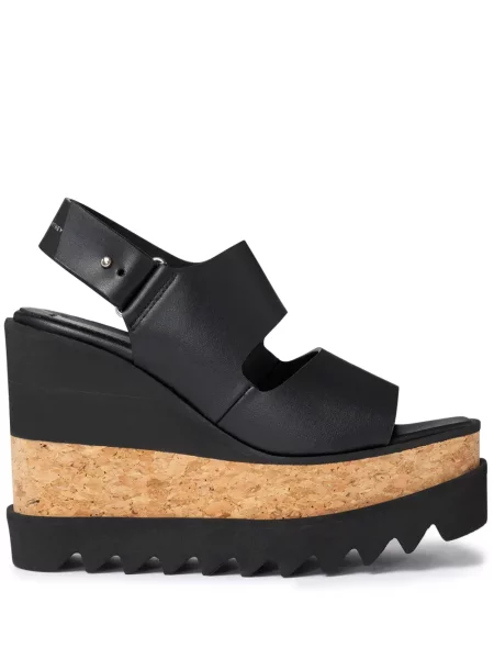 Sandale Stella Mccartney cu pană negru
