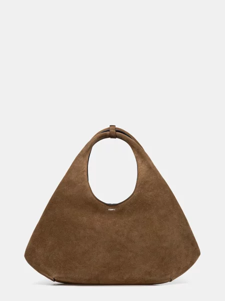 Coperni geantă de mână din piele întoarsă Folded maro