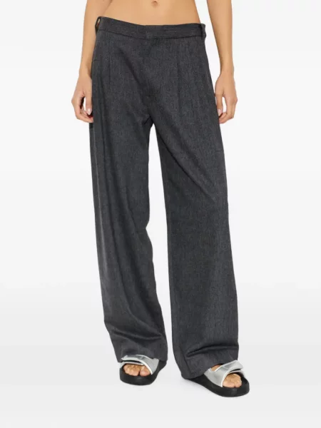 Pantaloni Rag & Bone de lână gri