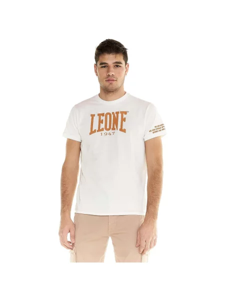 Scurt tricou Leone 1947 cu mâneci scurte alb