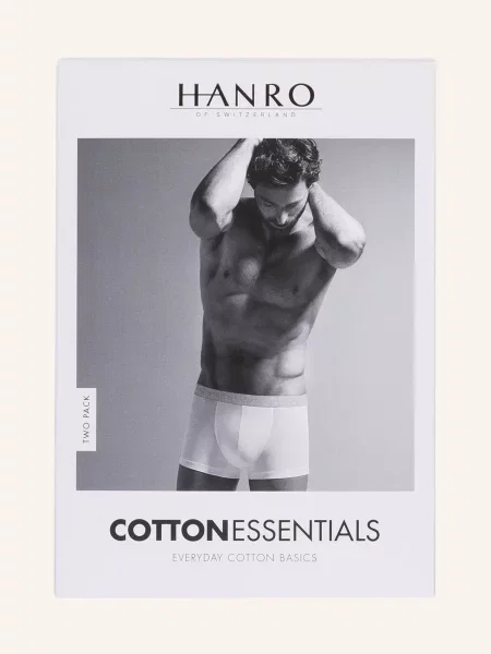 Hanro Bokserki Cotton Essentials 2 Szt. grau szare