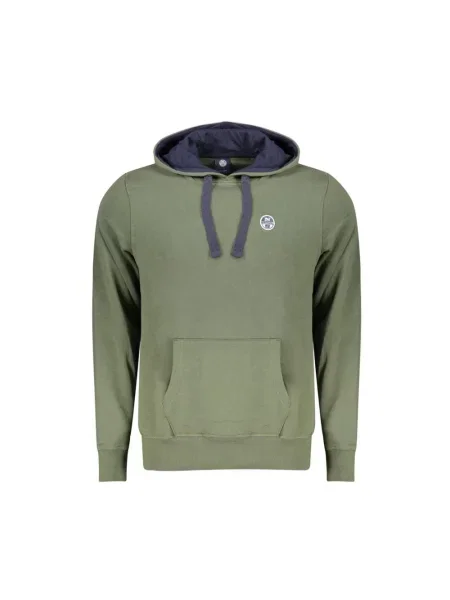 Bluza z kapturem North Sails z kapturem z długim rękawem zielona