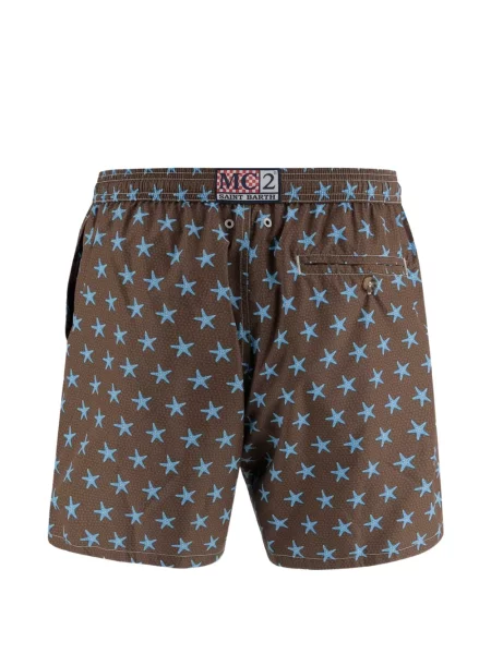 Slip de baie Mc2 Saint Barth cu imagine maro