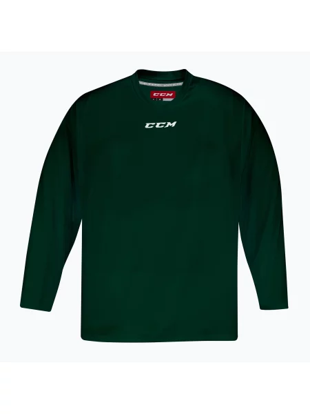 Hokejové tričko s dlouhým rukávem CCM SR dark green zelené