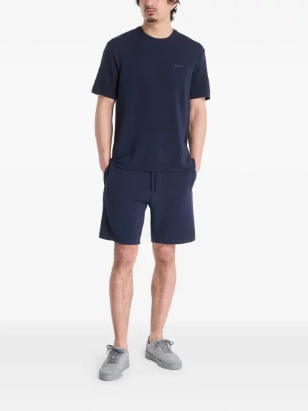 Tricou Boss cu autograf albastru