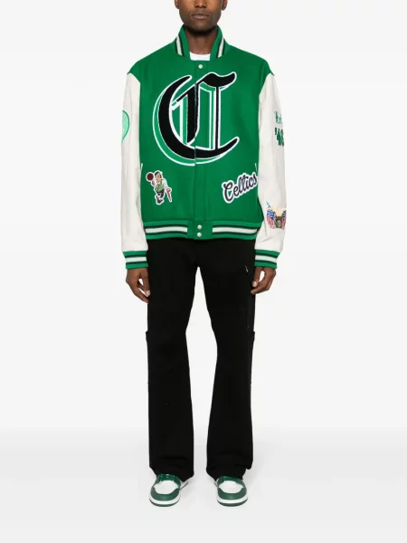 Geacă bomber Jeff Hamilton verde
