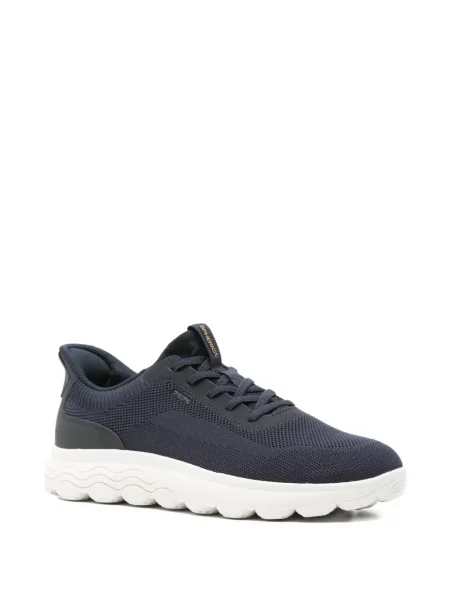 Sneakerși Geox cu șireturi din dantelă albastru