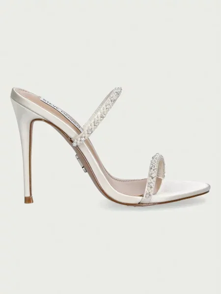 Papuci Steve Madden cu toc înalt bej