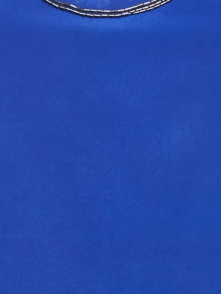 Top Roberto Cavalli de mătase cu mărgele albastru