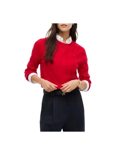 Sweter Tommy Hilfiger czerwony