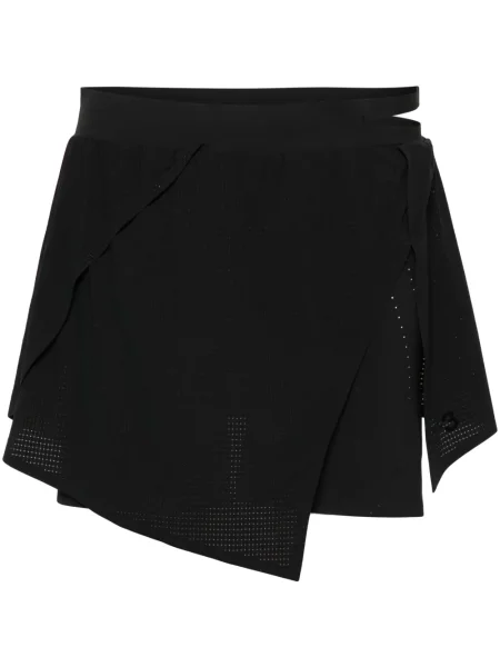 Pantaloni scurți de sport Y-3 plasă cu autograf negru