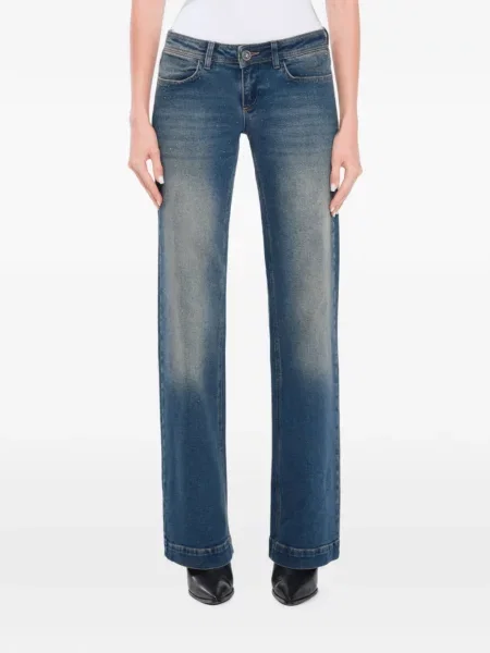 Blugi Ow Collection cu strasuri albastru