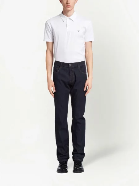 Proste jeansy Prada niebieskie